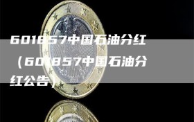 601857中国石油分红（601857中国石油分红公告）