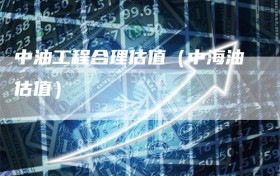 中油工程合理估值（中海油估值）