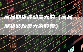 商品期货波动最大的（商品期货波动最大的股票）