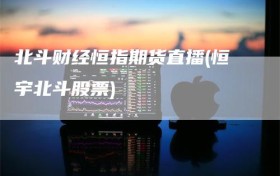 北斗财经恒指期货直播(恒宇北斗股票)