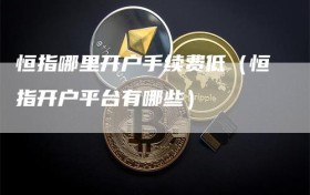 恒指哪里开户手续费低（恒指开户平台有哪些）