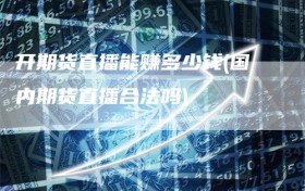 开期货直播能赚多少钱(国内期货直播合法吗)