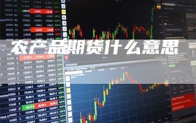农产品期货什么意思