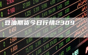 豆油期货今日行情2309