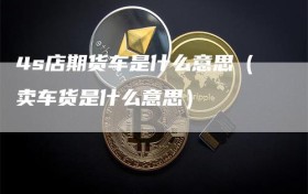 4s店期货车是什么意思（卖车货是什么意思）