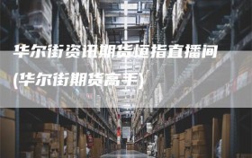 华尔街资讯期货恒指直播间(华尔街期货高手)