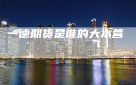 一德期货是谁的大本营