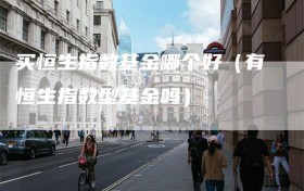 买恒生指数基金哪个好（有恒生指数型基金吗）