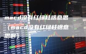 macd没有红绿柱啥意思（macd没有红绿柱啥意思啊）