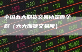 中国五大期货交易所是哪个啊（六大期货交易所）