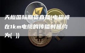 天橙国际期货直播(电磁波在1km电缆的传播时延约为( ))