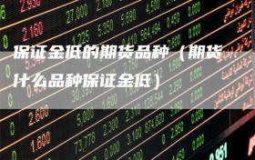 保证金低的期货品种（期货什么品种保证金低）