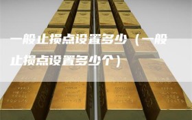 一般止损点设置多少（一般止损点设置多少个）