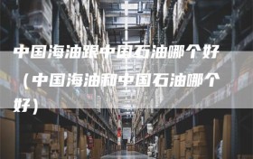 中国海油跟中国石油哪个好（中国海油和中国石油哪个好）
