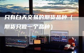 只有白天交易的期货品种（期货只做一个品种）