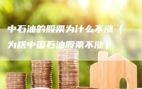 中石油的股票为什么不涨（为啥中国石油股票不涨）