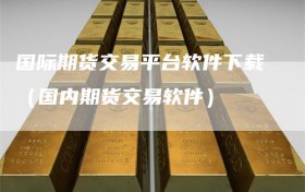 国际期货交易平台软件下载（国内期货交易软件）