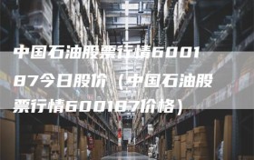 中国石油股票行情600187今日股价（中国石油股票行情600187价格）