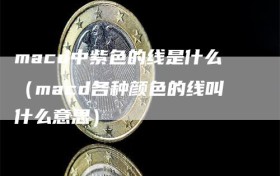 macd中紫色的线是什么（macd各种颜色的线叫什么意思）