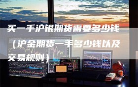 买一手沪银期货需要多少钱（沪金期货一手多少钱以及交易规则）