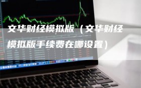文华财经模拟版（文华财经模拟版手续费在哪设置）