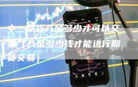 中一期货入金多少才可以交易（入金多少钱才能进行期货交易）