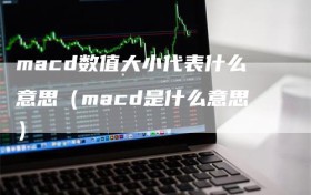 macd数值大小代表什么意思（macd是什么意思）