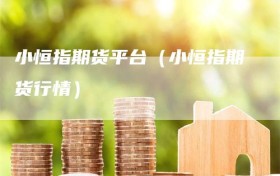 小恒指期货平台（小恒指期货行情）