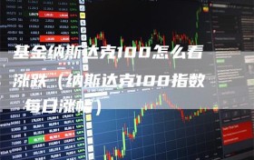 基金纳斯达克100怎么看涨跌（纳斯达克100指数 每日涨幅）