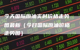 今天国际原油实时价格走势图最新（今日国际原油价格走势图）