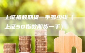 上证指数期货一手多少钱（上证50指数期货一手）