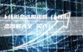 k线形态选股视频（k线形态图解大全 买入）