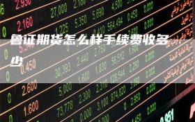 鲁证期货怎么样手续费收多少