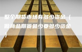 整个期货市场有多少资金（做商品期货最少要多少资金）