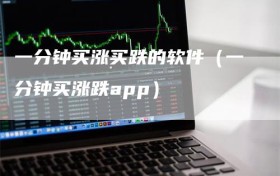 一分钟买涨买跌的软件（一分钟买涨跌app）