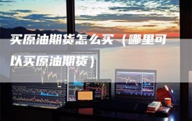 买原油期货怎么买（哪里可以买原油期货）