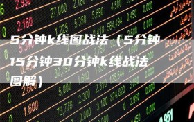 5分钟k线图战法（5分钟15分钟30分钟k线战法图解）