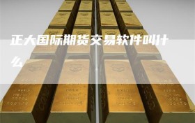 正大国际期货交易软件叫什么