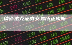 纳斯达克证券交易所正规吗
