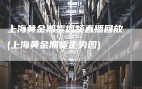 上海黄金期货视频直播回放(上海黄金期货走势图)