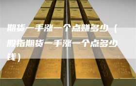 期货一手涨一个点赚多少（股指期货一手涨一个点多少钱）