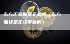 东方汇金期货正规吗（东方期货是正规平台吗）