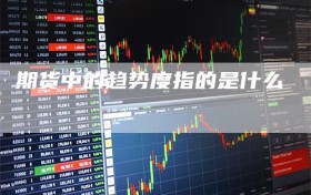 期货中的趋势度指的是什么