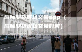 国际期货市场交易app（国际期货市场交易时间）