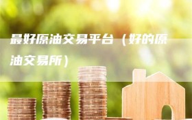 最好原油交易平台（好的原油交易所）