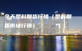 今天塑料期货行情（塑料期货市场行情）