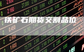 铁矿石期货交割品位