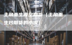 主角重生做空期货（主角重生炒期货的小说）