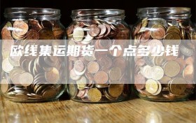 欧线集运期货一个点多少钱