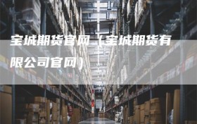 宝城期货官网（宝城期货有限公司官网）